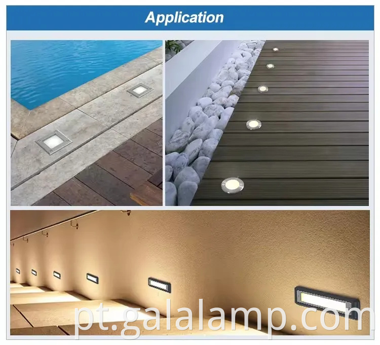 Iluminação LED subterrânea RGB colorida com controle remoto